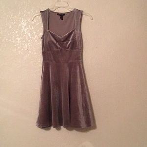 Silver/ Grey velvet dress